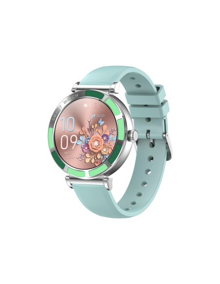 Trevi T-FIT 245 L 3,23 cm (1.27") IPS 41 mm Digital Pantalla táctil Verde, Metálico