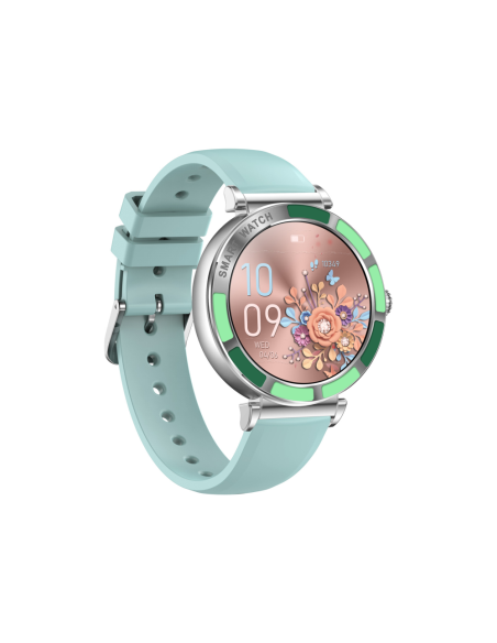 Trevi T-FIT 245 L 3,23 cm (1.27") IPS 41 mm Digital Pantalla táctil Verde, Metálico