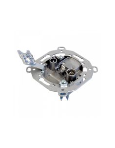 Televes 5229 toma de corriente TV + Radio Acero inoxidable