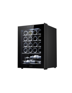 Cecotec 00122 enfriador de vino Nevera de vino Independiente Negro, Transparente 20 botella(s)