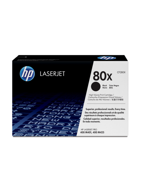 HP Cartucho de tóner original LaserJet 80X de alta capacidad negro