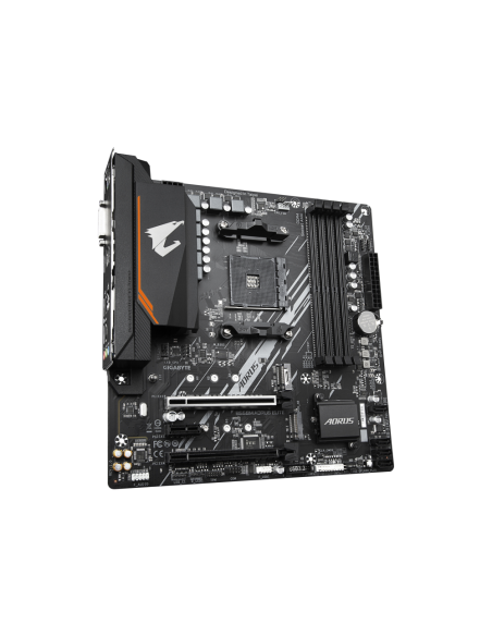 GIGABYTE B550M AORUS ELITE Placa base - Procesadores AMD Ryzen 5000, VRM de 5+3 fases, hasta 4733 MHz DDR4, 1xPCIe 4.0 + 1xPCIe 
