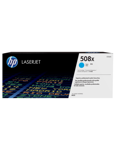 HP Cartucho de tóner original LaserJet 508X cian de alta capacidad