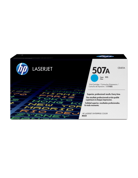HP Cartucho de tóner original LaserJet 507A cian