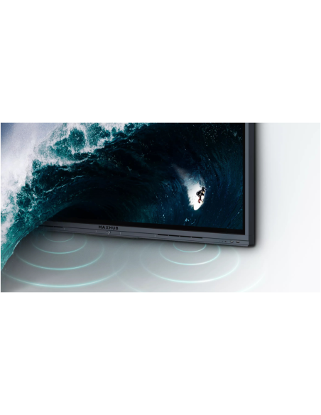 MAXHUB C7530 pantalla de señalización Panel plano interactivo 190,5 cm (75") LED 350 cd / m² 4K Ultra HD Negro Pantalla táctil P