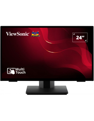 Viewsonic TD2465 pantalla de señalización Panel plano interactivo 61 cm (24") LED 250 cd / m² Full HD Negro Pantalla táctil