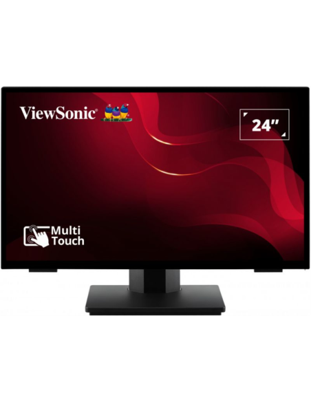 Viewsonic TD2465 pantalla de señalización Panel plano interactivo 61 cm (24") LED 250 cd / m² Full HD Negro Pantalla táctil