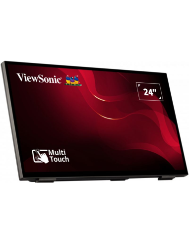 Viewsonic TD2465 pantalla de señalización Panel plano interactivo 61 cm (24") LED 250 cd / m² Full HD Negro Pantalla táctil