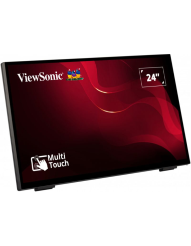 Viewsonic TD2465 pantalla de señalización Panel plano interactivo 61 cm (24") LED 250 cd / m² Full HD Negro Pantalla táctil