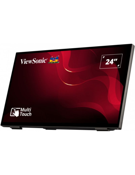 Viewsonic TD2465 pantalla de señalización Panel plano interactivo 61 cm (24") LED 250 cd / m² Full HD Negro Pantalla táctil