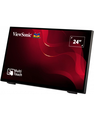 Viewsonic TD2465 pantalla de señalización Panel plano interactivo 61 cm (24") LED 250 cd / m² Full HD Negro Pantalla táctil