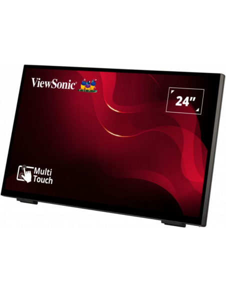 Viewsonic TD2465 pantalla de señalización Panel plano interactivo 61 cm (24") LED 250 cd / m² Full HD Negro Pantalla táctil