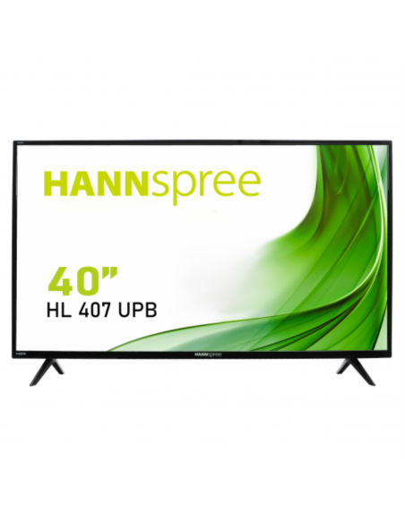 Hannspree HL407UPB pantalla de señalización 100,3 cm (39.5") VA 260 cd / m² Full HD Negro Procesador incorporado