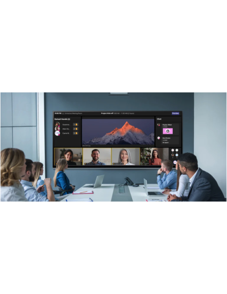 MAXHUB UW105NA pantalla de señalización Pantalla plana para señalización digital 2,67 m (105") LCD Wifi 5K Ultra HD Negro