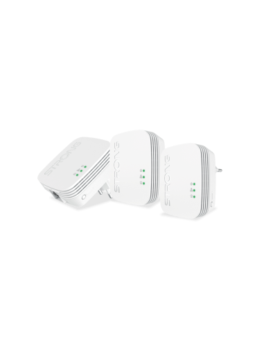 Strong Powerline 600 Triple Pack Mini 600 Mbit/s Ethernet Blanco 3 pieza(s)