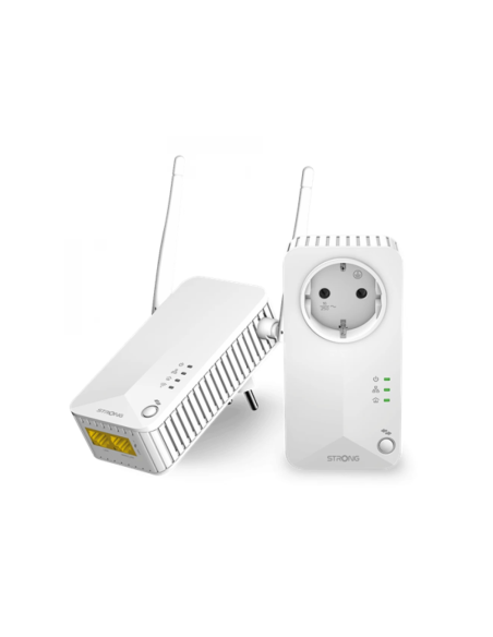 Strong Powerline 600 Duo Wi-Fi EU 600 Mbit/s Ethernet Wifi Blanco 1 pieza(s)
