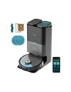 Cecotec Conga 15090 SpinArm Home&Wash Negro, Plata