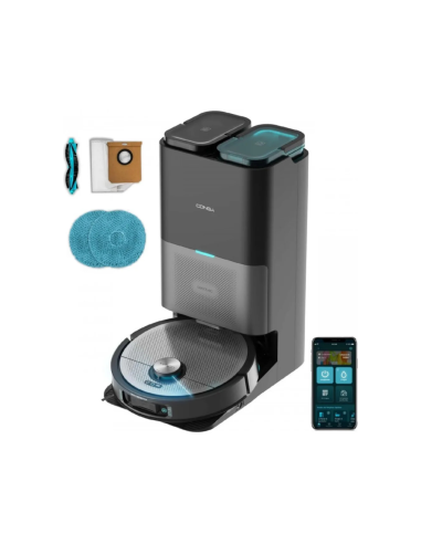 Cecotec Conga 15090 SpinArm Home&Wash Negro, Plata