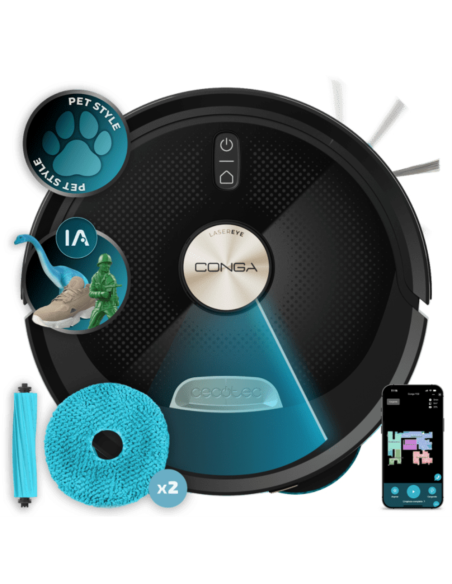 Cecotec Conga M100 Spin AI Negro