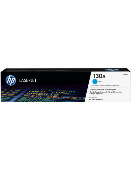 HP Cartucho de tóner original LaserJet 130A cian