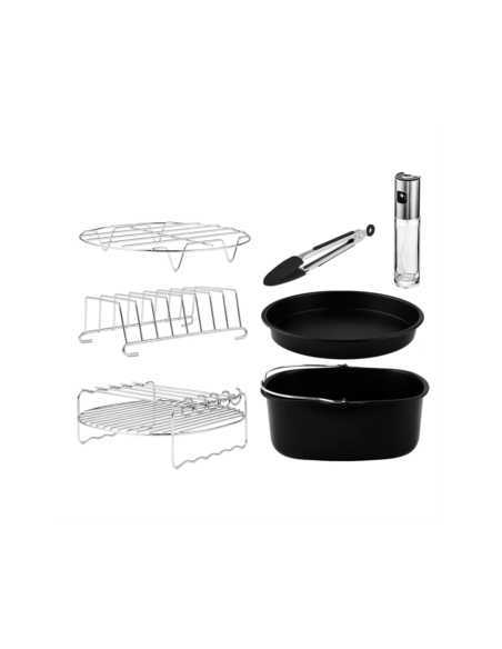Cecotec 04995 accesorio para freidoras Kit de accesorios Negro, Acero inoxidable