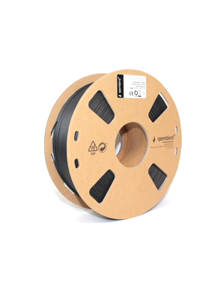 Gembird 3DP-PLA1.75-01-BK material de impresión 3d Ácido poliláctico (PLA) Negro 1,4 kg
