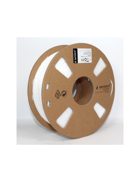 Gembird 3DP-PLA1.75-01-W material de impresión 3d Ácido poliláctico (PLA) Blanco 1,4 kg