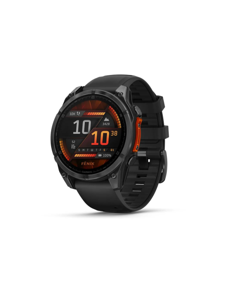 Garmin Fenix 8 3,56 cm (1.4") AMOLED 47 mm Digital 454 x 454 Pixeles Pantalla táctil Negro Wifi GPS (satélite)
