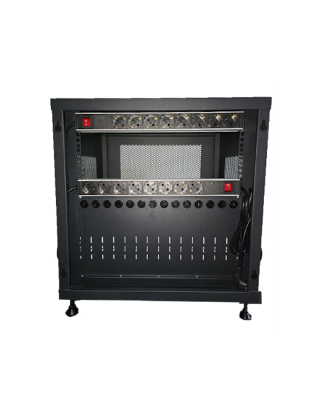 Ewent EW1714 carrito y armario de dispositivo portátil Armario de gestión y carga para dispositivos portátiles Negro