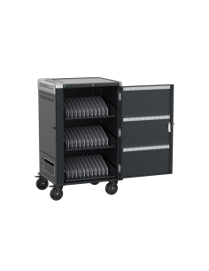 Ewent EW1701 carrito y armario de dispositivo portátil Armario de gestión y carga para dispositivos portátiles Negro, Gris