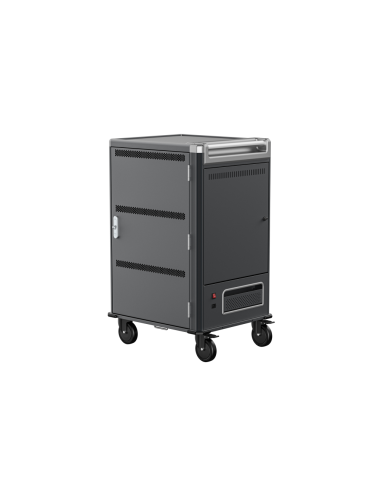 Ewent EW1701 carrito y armario de dispositivo portátil Armario de gestión y carga para dispositivos portátiles Negro, Gris