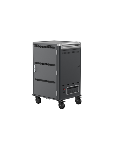 Ewent EW1701 carrito y armario de dispositivo portátil Armario de gestión y carga para dispositivos portátiles Negro, Gris