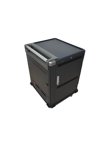 Ewent EW1703 carrito y armario de dispositivo portátil Carro de gestión y carga para dispositivos portátiles Negro, Gris