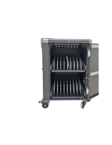 Ewent EW1703 carrito y armario de dispositivo portátil Carro de gestión y carga para dispositivos portátiles Negro, Gris