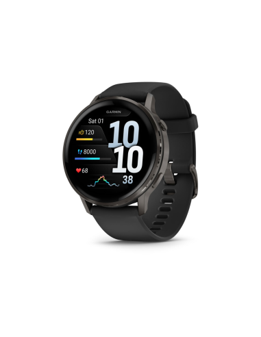 Garmin Venu 4 3,56 cm (1.4") AMOLED 45 mm Digital 454 x 454 Pixeles Pantalla táctil Negro Wifi GPS (satélite)