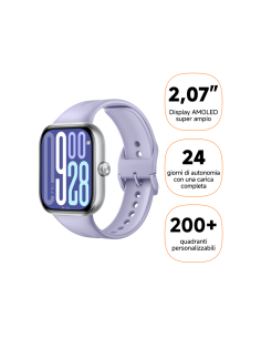 Xiaomi Redmi Watch 5 5,26 cm (2.07") AMOLED 47.5 mm Digital 432 x 514 Pixeles Pantalla táctil Púrpura