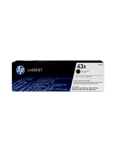 HP Cartucho original de tóner negro de alto rendimiento 43X LaserJet