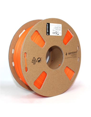 Gembird 3DP-PLA1.75-01-O material de impresión 3d Ácido poliláctico (PLA) Naranja 1,4 kg