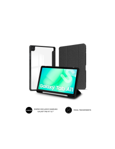 SUBBLIM Funda Tablet Shock Case Samsung Tab A11 Negro 8,7" SmartCover magnético SlotPen