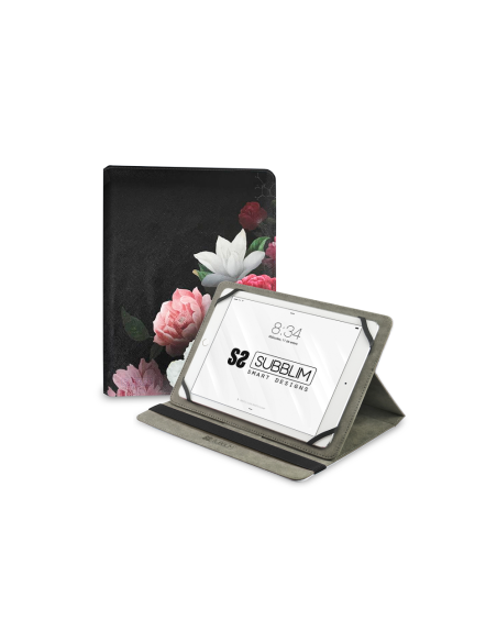 SUBBLIM Funda Tablet Universal TRENDY CASE ROSAS 11"