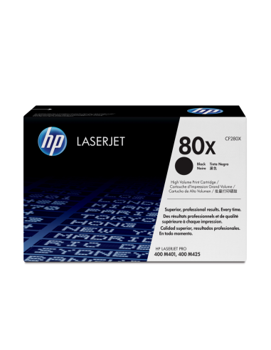 HP Cartucho de tóner original LaserJet 80X de alta capacidad negro