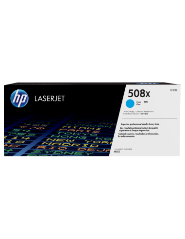 HP Cartucho de tóner original LaserJet 508X cian de alta capacidad