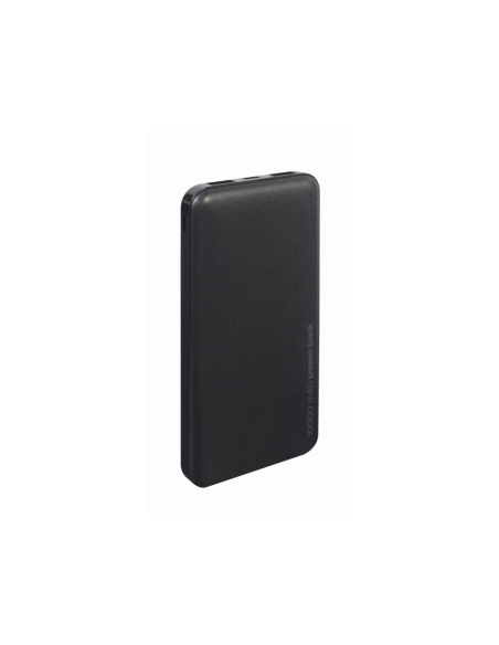 Gembird PB10-02 batería externa Polímero de litio 10000 mAh Negro