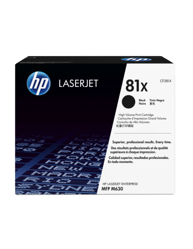 HP Cartucho de tóner original LaserJet 81X de alta capacidad negro