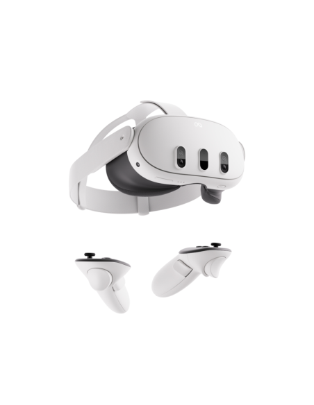 Meta Quest 3 Pantalla con montura para sujetar en la cabeza 515 g Negro, Blanco