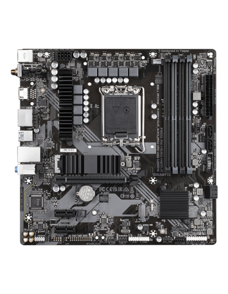 GIGABYTE B760M DS3H AX DDR4 Placa base - Soporta CPUs Intel Core de 14ª generación, VRM digital de 6+2+1 fases, hasta 5333MHz DD
