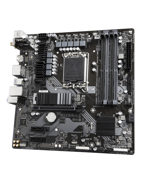 GIGABYTE B760M DS3H AX DDR4 Placa base - Soporta CPUs Intel Core de 14ª generación, VRM digital de 6+2+1 fases, hasta 5333MHz DD