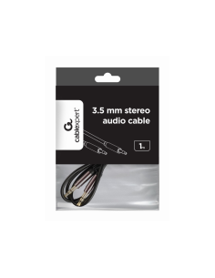 Gembird CCAP-444-1M cable de audio 3,5mm Negro