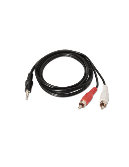 AISENS A128-0148 cable de audio 3 m 3,5mm 2 x RCA Negro