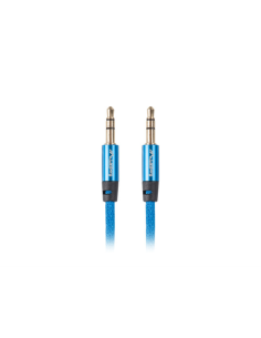 Lanberg CA-MJMJ-10CU-0030-BL cable de audio 3 m 3,5mm Azul